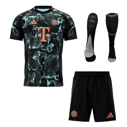 Bayern Munich Away  Soccer Jersey Kit(Jersey+Shorts+Socks) 2024/25 footmaillots.fr