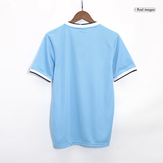 Retro 2013/14 Manchester City Home  Soccer Jersey footmaillots.fr