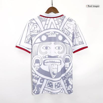 Mexico Away Retro Soccer Jersey 1998 footmaillots.fr