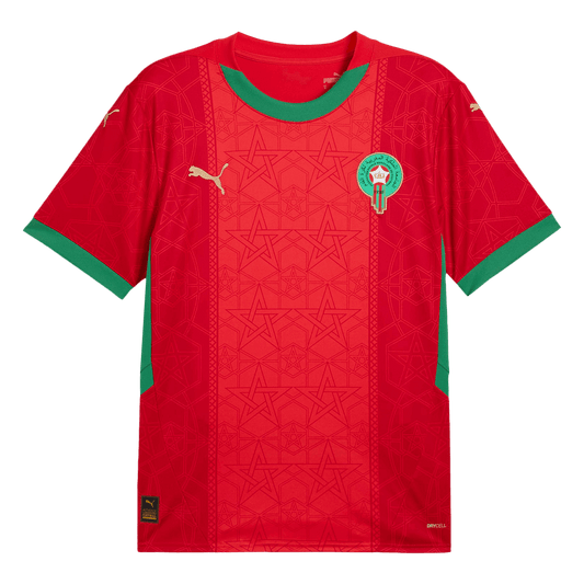 Morocco Home  Soccer Jersey 2024/25 footmaillots.fr