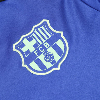 Barcelona Zipper Sweatshirt Kit(Top+Pants) 2024/25 footmaillots.fr