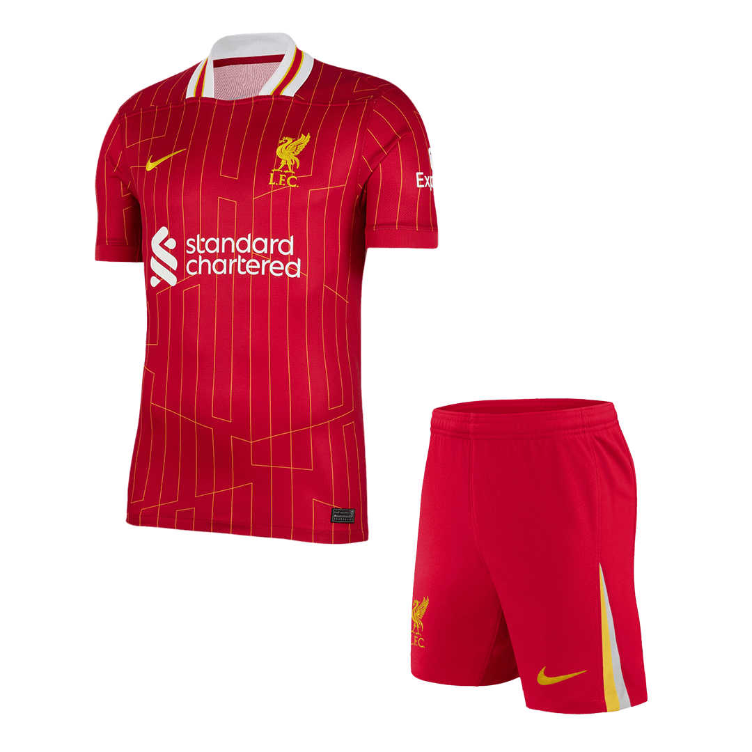 Liverpool Home  Soccer Jersey Kit(Jersey+Shorts) 2024/25 footmaillots.fr