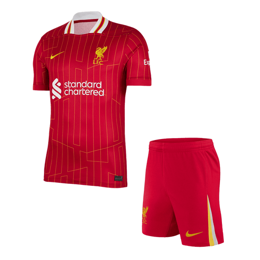 Liverpool Home  Soccer Jersey Kit(Jersey+Shorts) 2024/25 footmaillots.fr