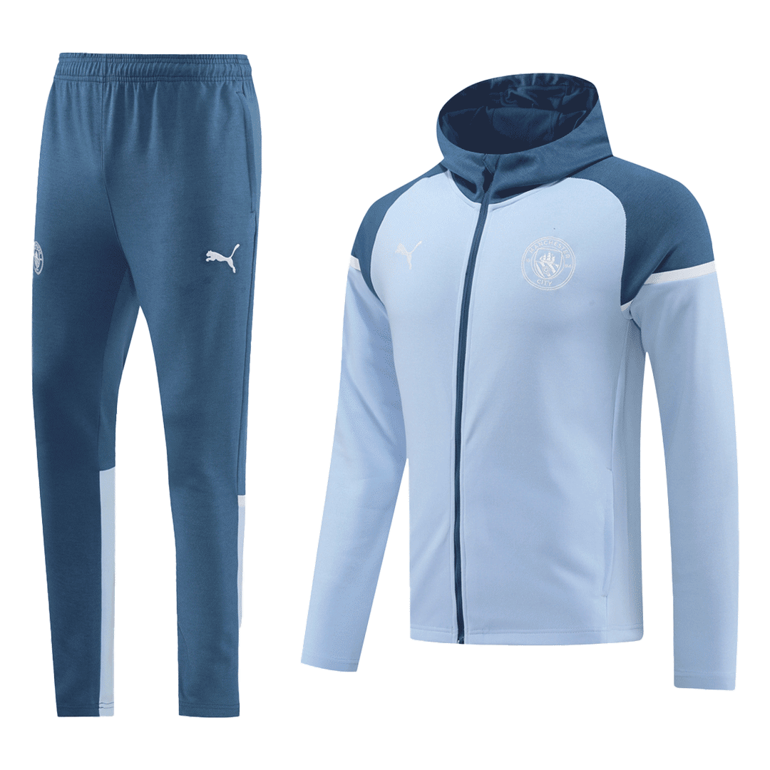 Manchester City Hoodie Training Kit (Jacket+Pants) 2024/25 footmaillots.fr