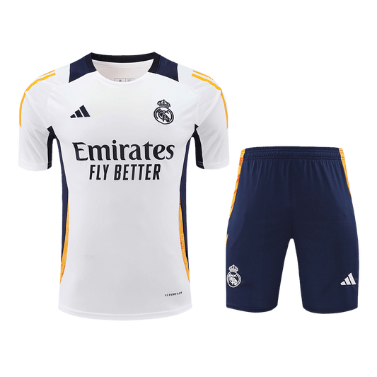 Real Madrid Pre-Match  Soccer Jersey Kit(Jersey+Shorts) 2024/25 footmaillots.fr
