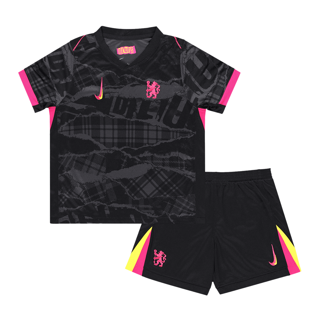 Kid's Chelsea Third Away  Soccer Jersey Kit(Jersey+Shorts) 2024/25 footmaillots.fr