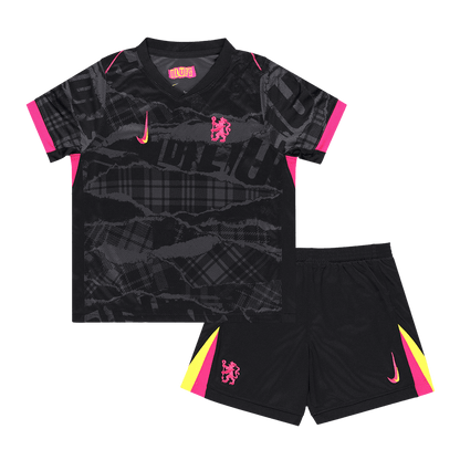 Kid's Chelsea Third Away  Soccer Jersey Kit(Jersey+Shorts) 2024/25 footmaillots.fr