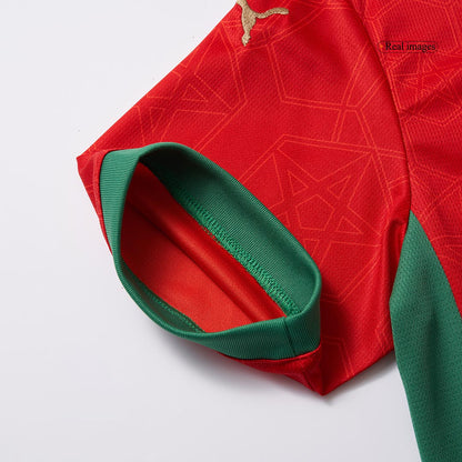 Morocco Home  Soccer Jersey 2024/25 footmaillots.fr