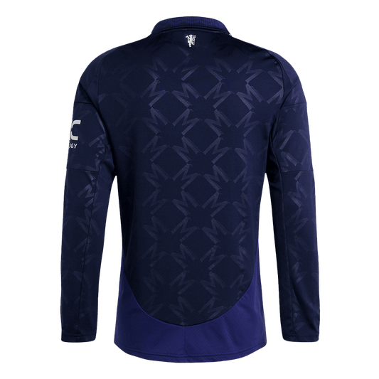Manchester United Away Long Sleeve  Soccer Jersey 2024/25 footmaillots.fr