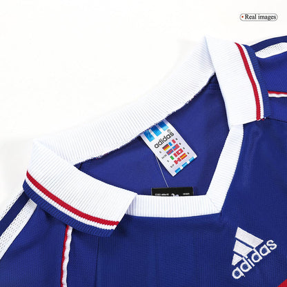 Retro HENRY #12 1998 France Home  Soccer Jersey footmaillots.fr