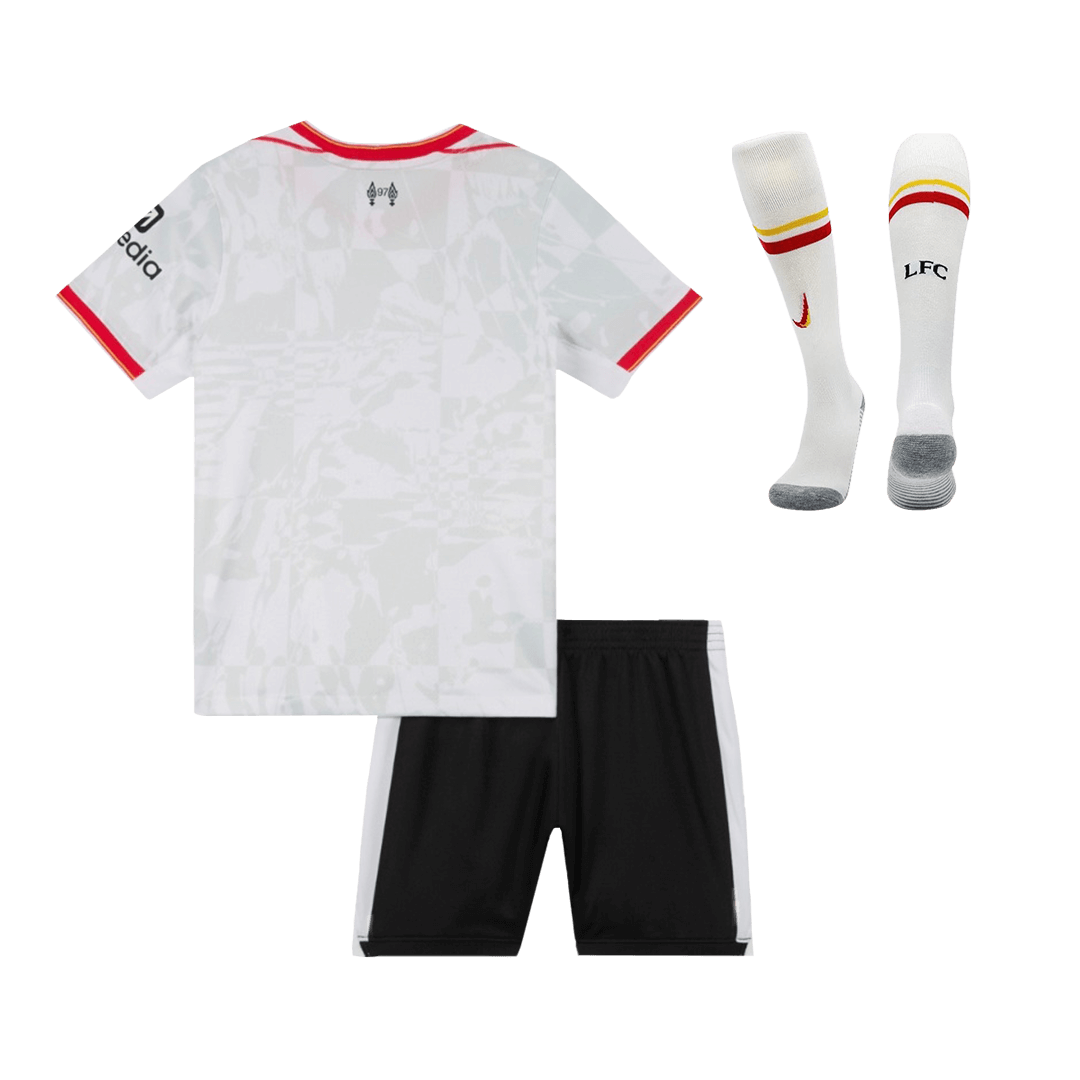 Kid's Liverpool Third Away  Soccer Jersey Kit(Jersey+Shorts+Socks) 2024/25 footmaillots.fr