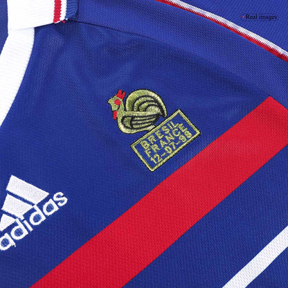Retro HENRY #12 1998 France Home  Soccer Jersey footmaillots.fr