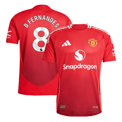 Player Version B.FERNANDES #8 Manchester United Home  Soccer Jersey 2024/25 footmaillots.fr