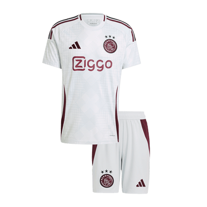 Kid's Ajax Third Away  Soccer Jersey Kit(Jersey+Shorts) 2024/25 footmaillots.fr
