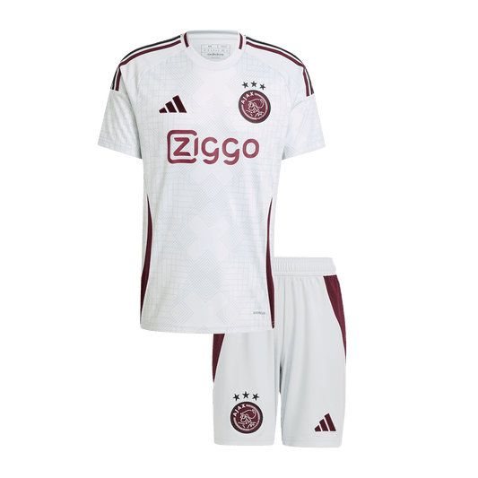 Kid's Ajax Third Away  Soccer Jersey Kit(Jersey+Shorts) 2024/25 footmaillots.fr