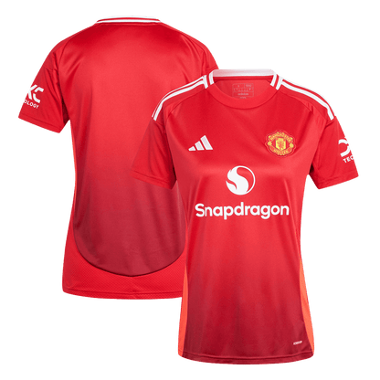 Women's Manchester United Home  Soccer Jersey 2024/25 footmaillots.fr
