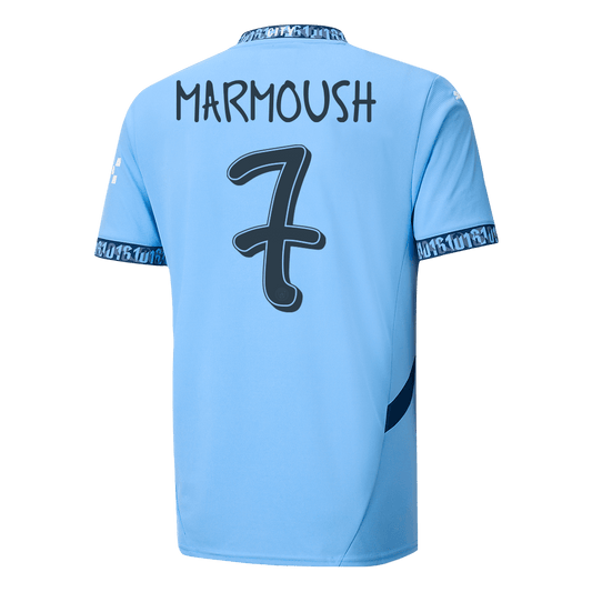 MARMOUSH #7 Manchester City Home  Soccer Jersey 2024/25 - UCL footmaillots.fr