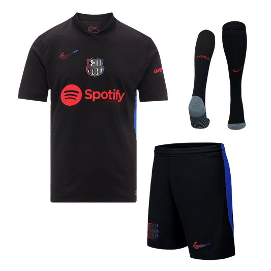 Barcelona Away  Soccer Jersey Kit(Jersey+Shorts+Socks) 2024/25 footmaillots.fr