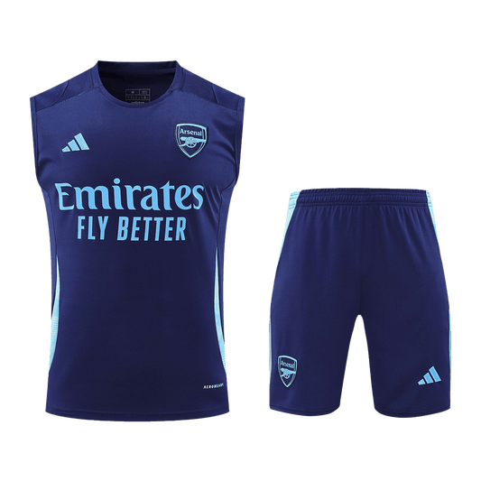 Arsenal Pre-Match  Soccer Jersey Vest Kit(Jersey+Shorts) 2024/25 footmaillots.fr