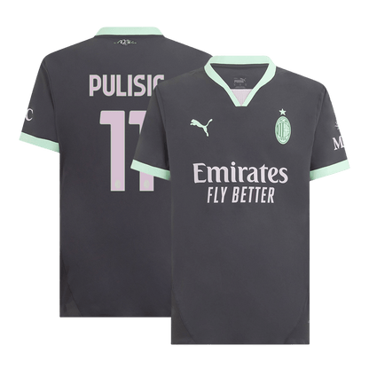 Player Version PULISIC #11 AC Milan Third Away  Soccer Jersey 2024/25 footmaillots.fr