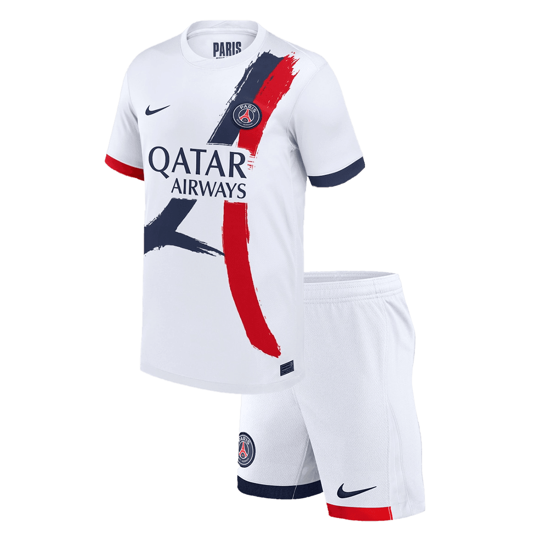 Kid's PSG Away Soccer Jersey Kit(Jersey+Shorts) 2024/25 footmaillots.fr