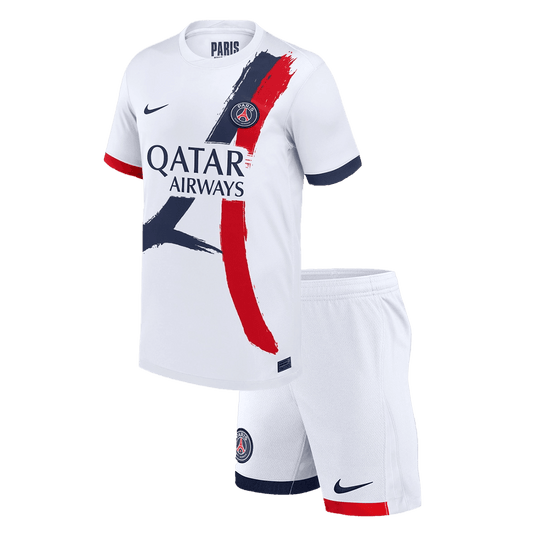 Kid's PSG Away Soccer Jersey Kit(Jersey+Shorts) 2024/25 footmaillots.fr