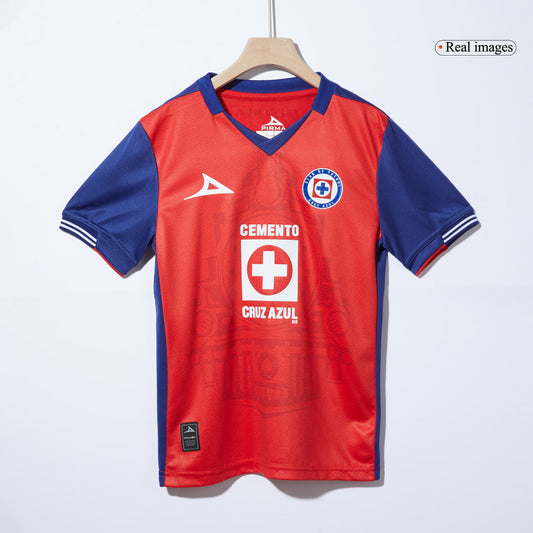 Kid's Cruz Azul Third Away  Soccer Jersey Kit(Jersey+Shorts) 2024/25 footmaillots.fr