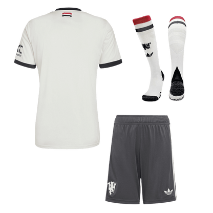 Manchester United Third Away  Soccer Jersey Kit(Jersey+Shorts+Socks) 2024/25 footmaillots.fr