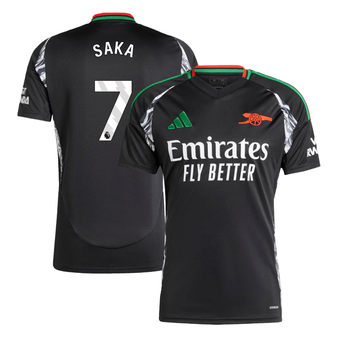 SAKA #7 Arsenal Away  Soccer Jersey 2024/25 footmaillots.fr