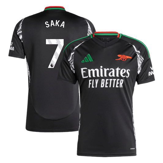 SAKA #7 Arsenal Away  Soccer Jersey 2024/25 footmaillots.fr