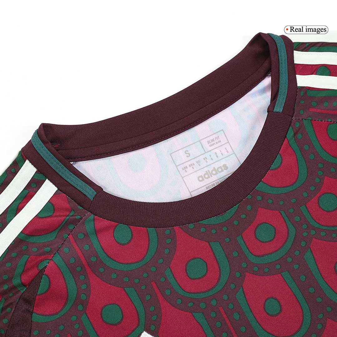 Men's Mexico Home Long Sleeve Soccer Jersey Copa América 2024 footmaillots.fr