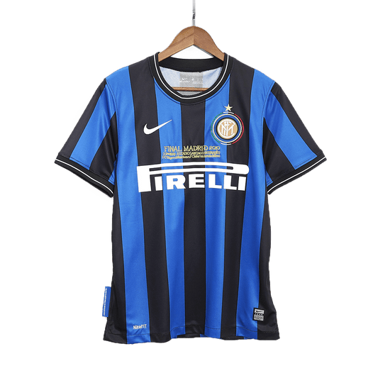 Retro 2009/10 Inter Milan Home  Soccer Jersey - UCL Final footmaillots.fr