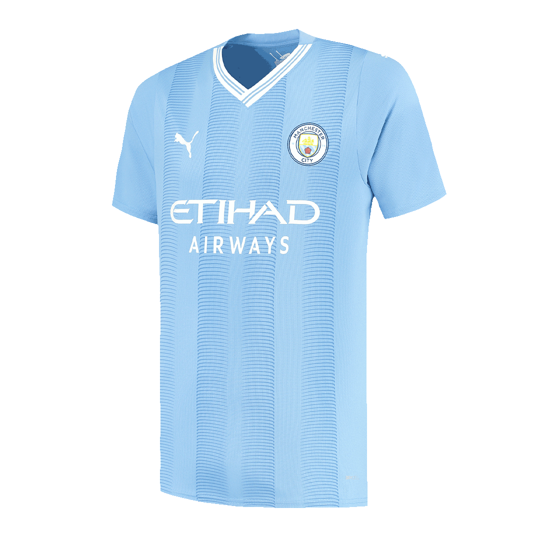 Manchester City Home  Soccer Jersey 2023/24 footmaillots.fr