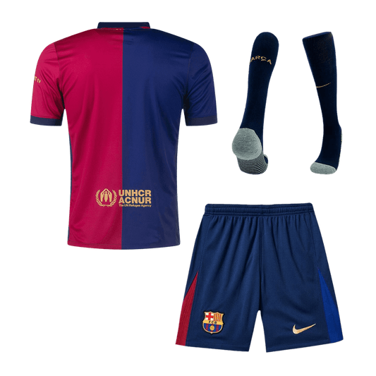 Barcelona Home  Soccer Jersey Kit(Jersey+Shorts+Socks) 2024/25 footmaillots.fr