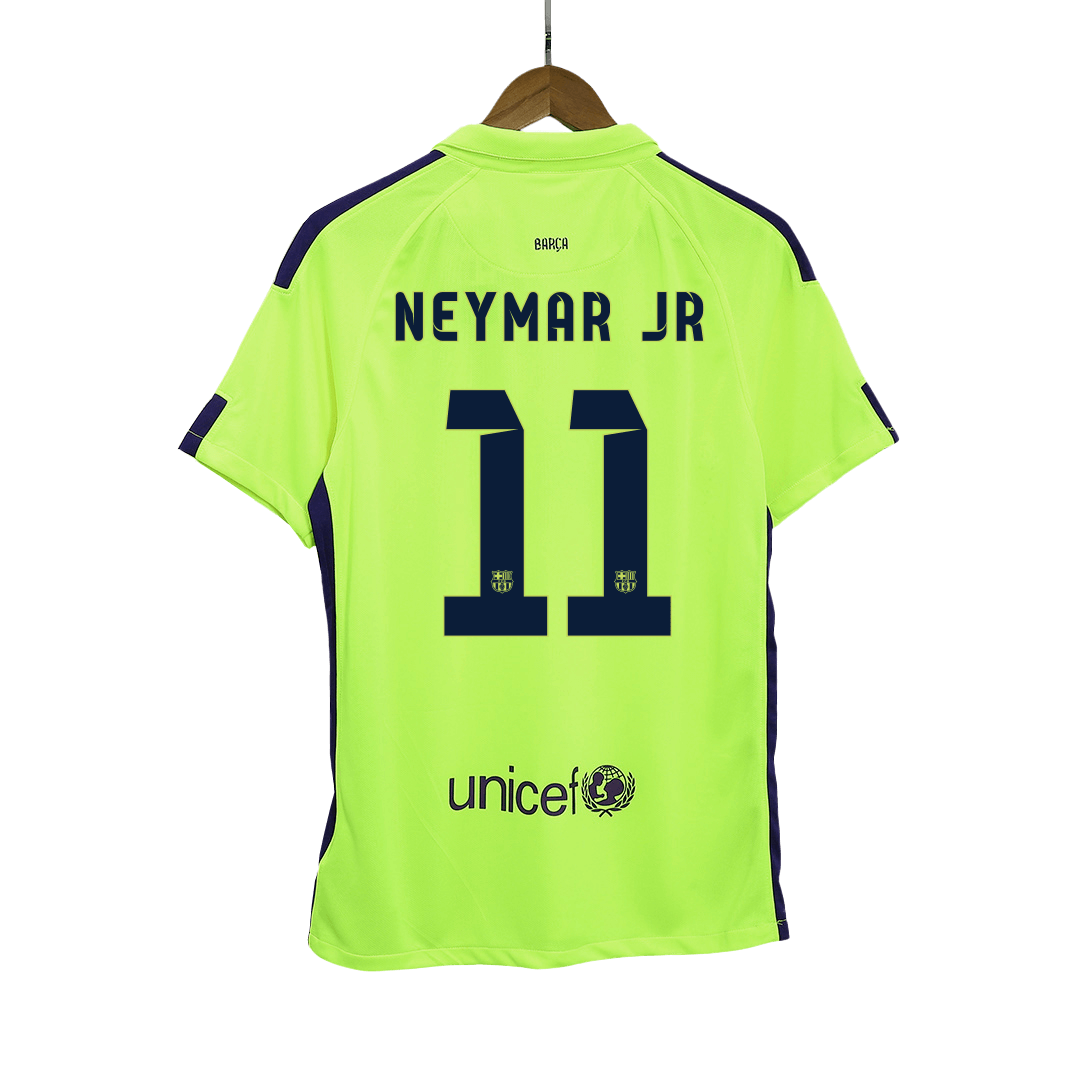 Retro NEYMAR JR #11 2014/15 Barcelona Third Away  Soccer Jersey footmaillots.fr