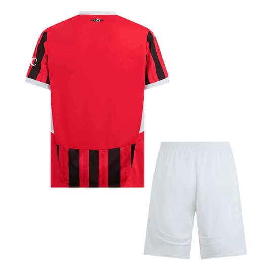 AC Milan Home  Soccer Jersey Kit(Jersey+Shorts) 2024/25 footmaillots.fr