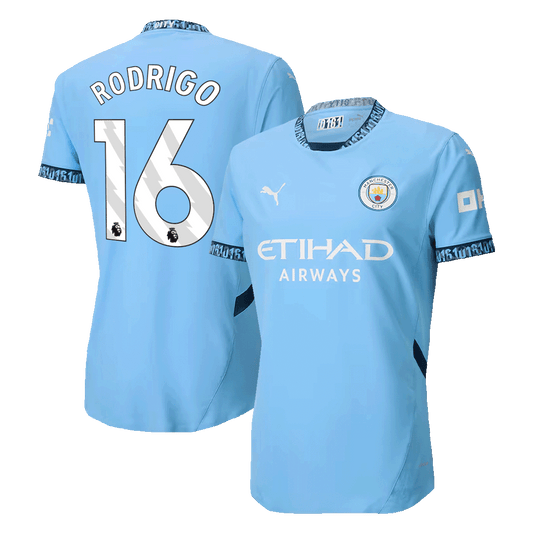 Player Version RODRIGO #16 Manchester City Home  Soccer Jersey 2024/25 footmaillots.fr