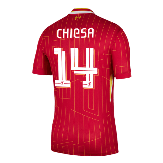 CHIESA #14 Liverpool Home  Soccer Jersey 2024/25 - UCL footmaillots.fr