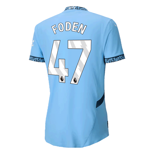 Player Version FODEN #47 Manchester City Home  Soccer Jersey 2024/25 footmaillots.fr