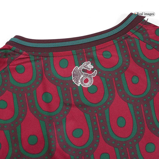 Men's Mexico Home Long Sleeve Soccer Jersey Copa América 2024 footmaillots.fr