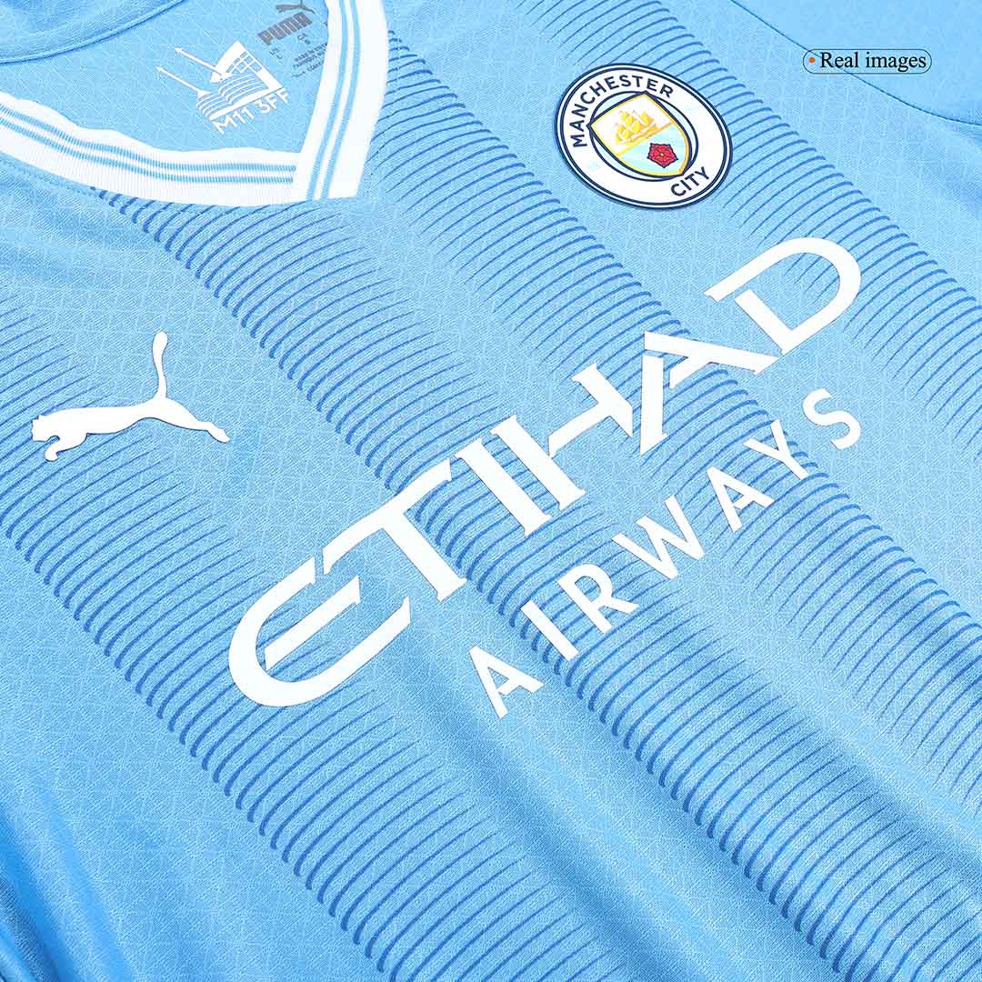 Player Version Manchester City Home  Soccer Jersey 2023/24 footmaillots.fr