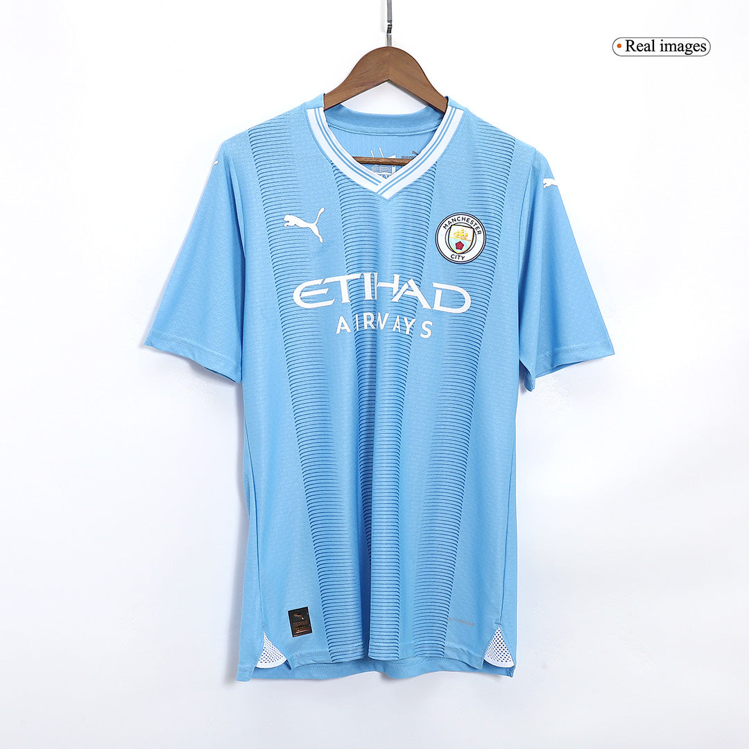 Player Version Manchester City Home  Soccer Jersey 2023/24 footmaillots.fr