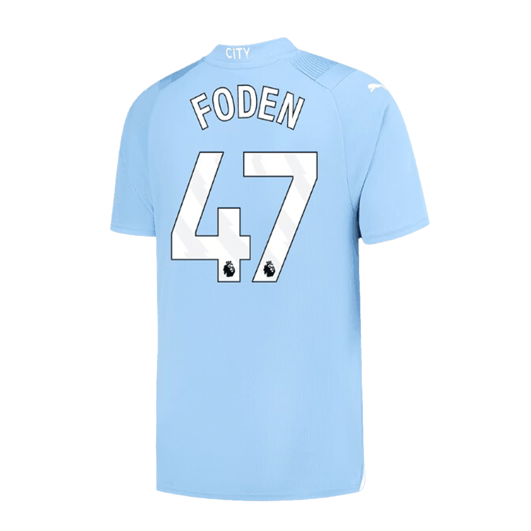 FODEN #47 Manchester City Home  Soccer Jersey 2023/24 footmaillots.fr