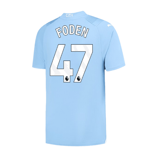 FODEN #47 Manchester City Home  Soccer Jersey 2023/24 footmaillots.fr