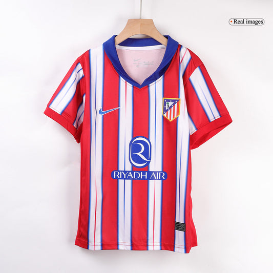Kid's Atletico Madrid Home  Soccer Jersey Kit(Jersey+Shorts+Socks) 2024/25 footmaillots.fr