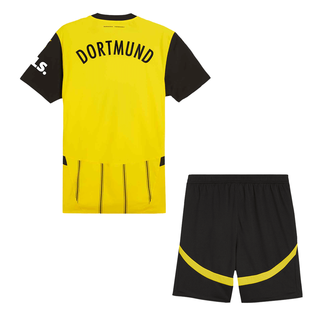 Borussia Dortmund Home  Soccer Jersey Kit(Jersey+Shorts) 2024/25 footmaillots.fr
