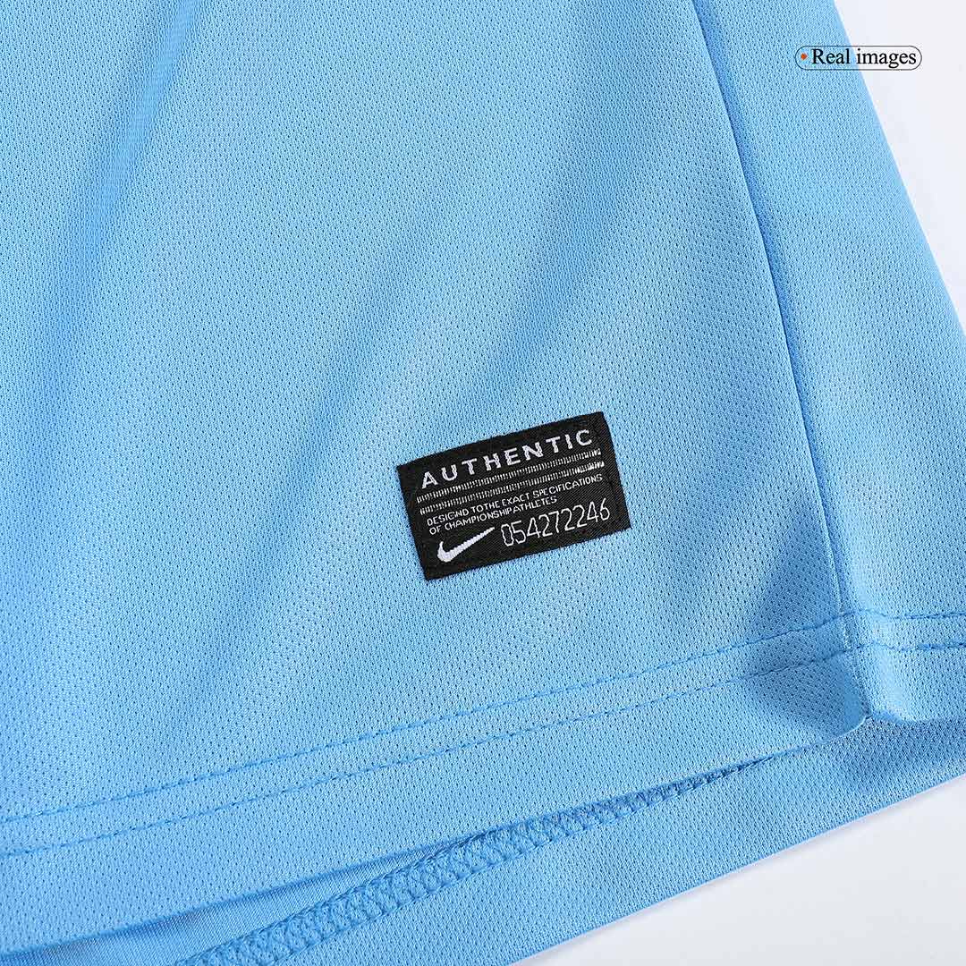 Retro 2013/14 Manchester City Home  Soccer Jersey footmaillots.fr