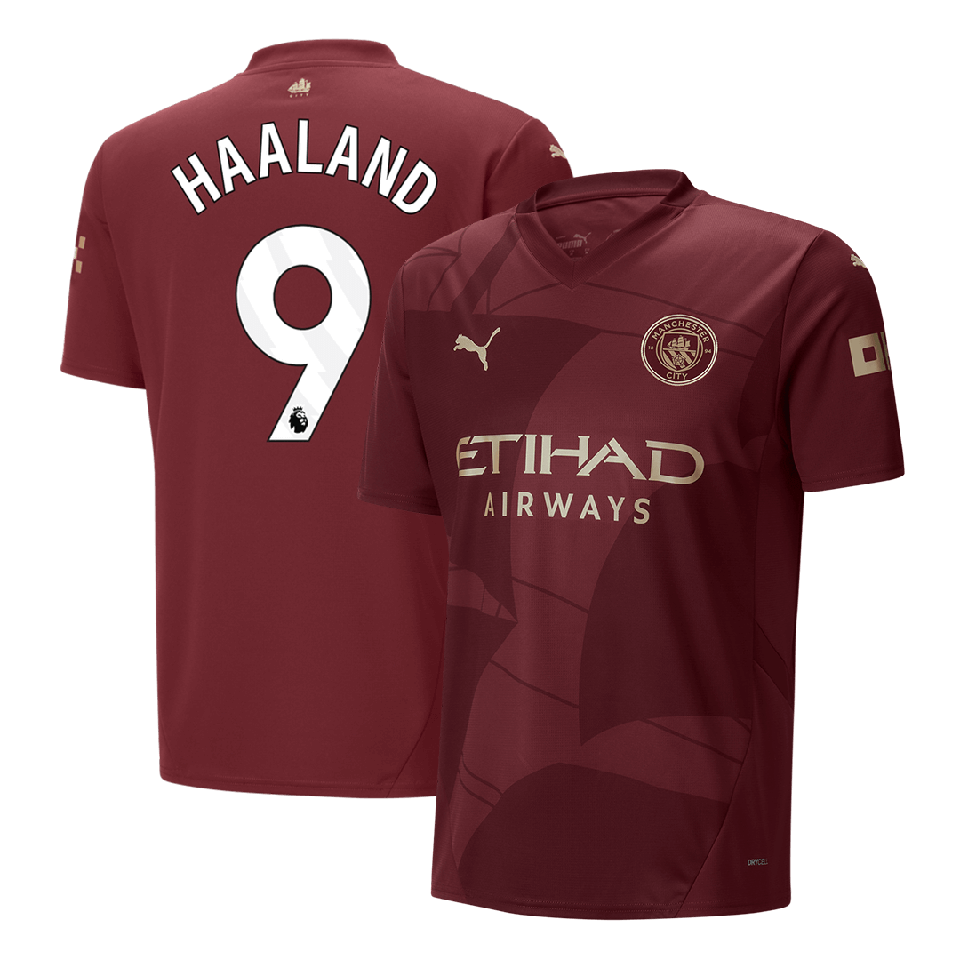 HAALAND #9 Manchester City Third Away  Soccer Jersey 2024/25 footmaillots.fr