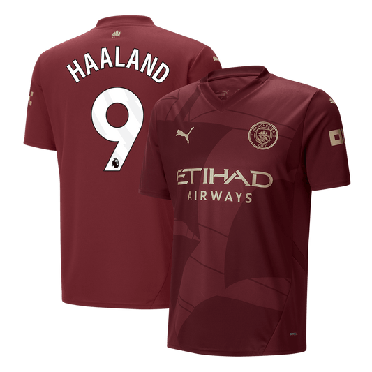 HAALAND #9 Manchester City Third Away  Soccer Jersey 2024/25 footmaillots.fr