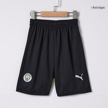 Kid's Manchester City Away  Soccer Jersey Kit(Jersey+Shorts) 2024/25 footmaillots.fr